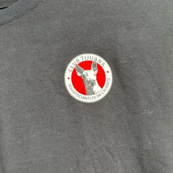 Charly Club Tijuana Xoloitzcuintles Black T Shirt EG XL Soccer Jersey - Picture 4 of 8